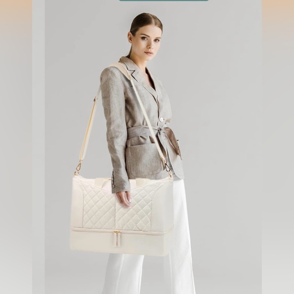 Etro Beige Quilted Travel Bag - Picture 4 of 9